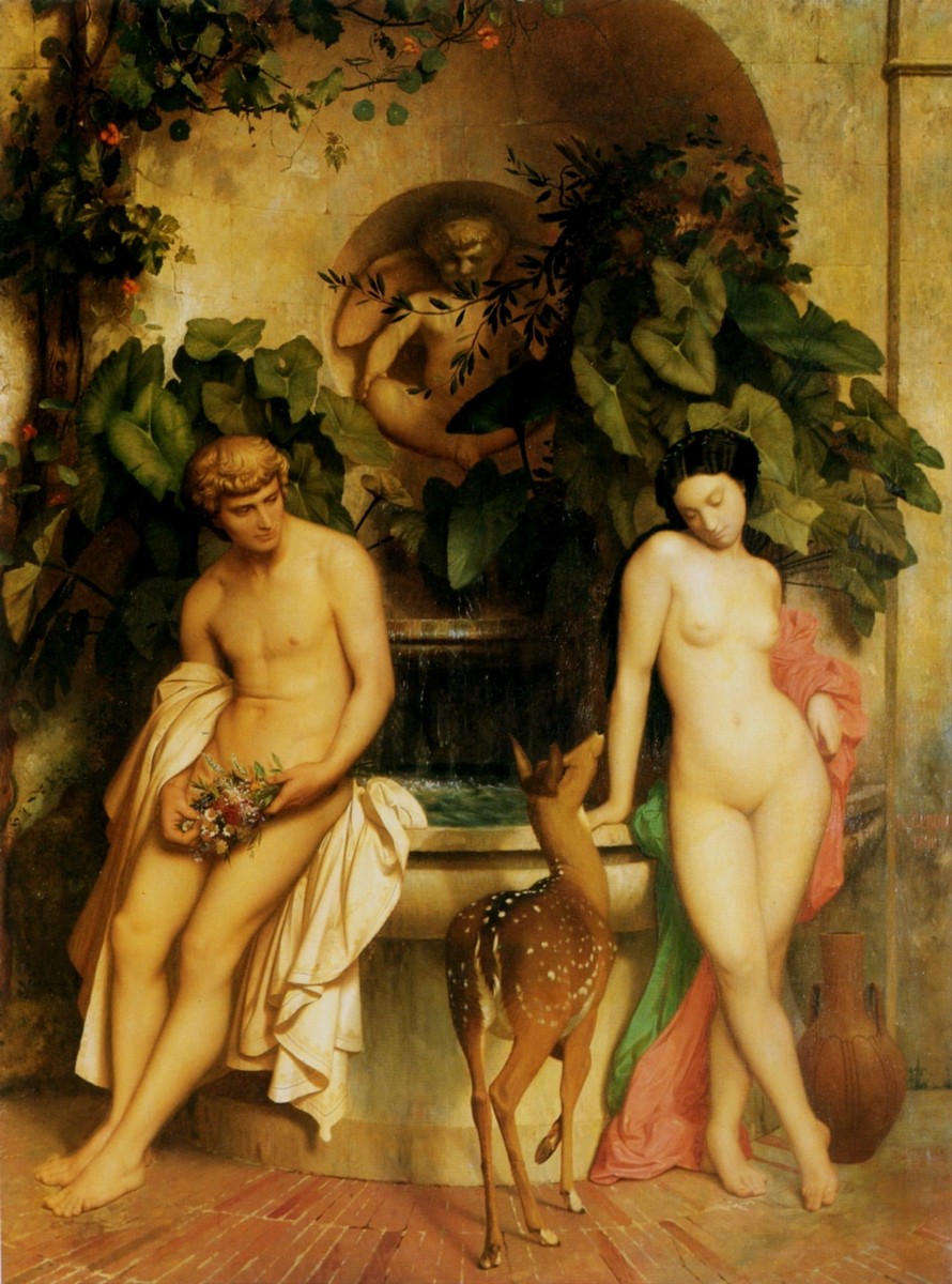  An Idyl (Daphnis And Chloe) by Jean Leon Gerome, 1852